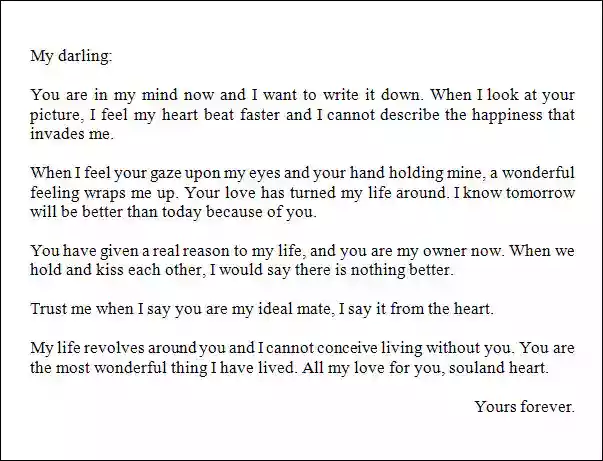 New relationship letters for him