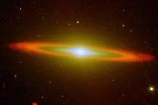 The galaxies are many billions of lightyears away from Earth